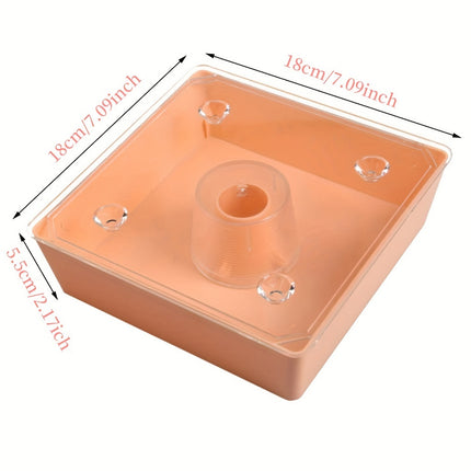 2PCS Bee Feeder Square Water Feeder Beehive Drinking Tool Plastic Beekeeping