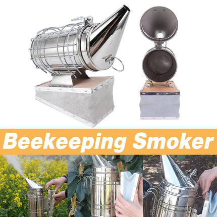 Beekeeping Smoke Blower Tool Stainless Steel Smoke Outlet for Hive Smoking Gear