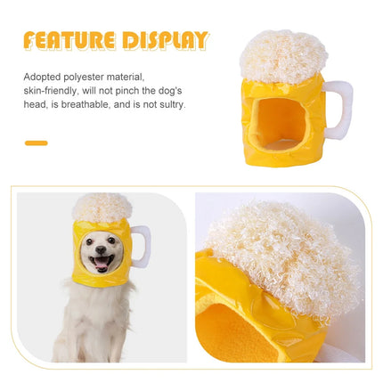 Pet Beer Style Hat Headpiece Pet Funny Feadgear Fun Pet Fecoration for Pet