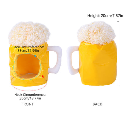 Pet Beer Style Hat Headpiece Pet Funny Feadgear Fun Pet Fecoration for Pet