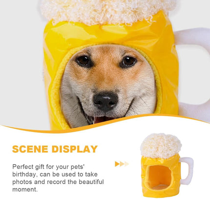 Pet Beer Style Hat Headpiece Pet Funny Feadgear Fun Pet Fecoration for Pet