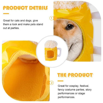 Pet Beer Style Hat Headpiece Pet Funny Feadgear Fun Pet Fecoration for Pet