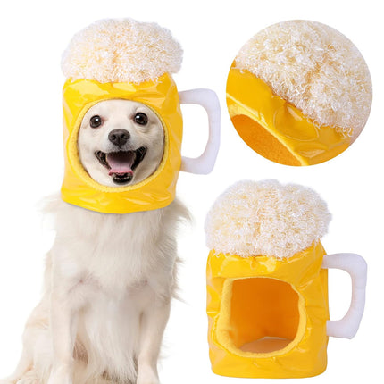 Pet Beer Style Hat Headpiece Pet Funny Feadgear Fun Pet Fecoration for Pet