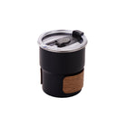 Camping Tumbler Insulated Cup 300ml Flip Lid Wood Grain Coffee Beer 3 Colours