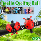 4PCS Ladybug Bicycle Bell Colourful Beetle Bike Horn Cycling Ring Bell for Road