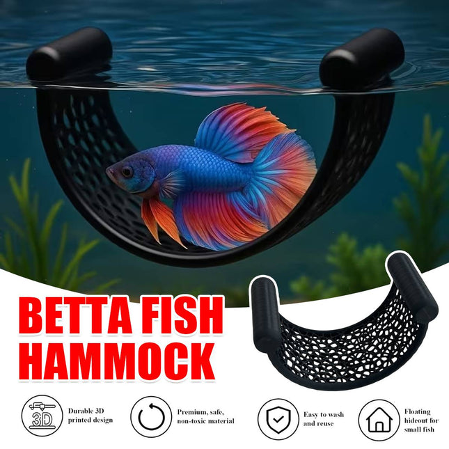 Floating Betta Fish Hammock - Aquarium Resting Cradle for Small Fish