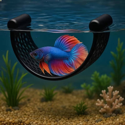 Floating Betta Fish Hammock - Aquarium Resting Cradle for Small Fish