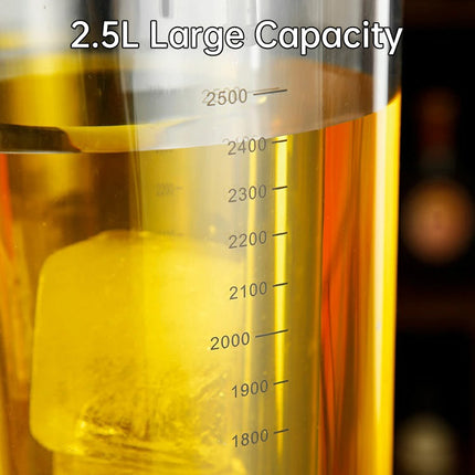 2.5L Beer Tower Beverage Dispenser Clear for Bar Party Home KTV Drink Serving