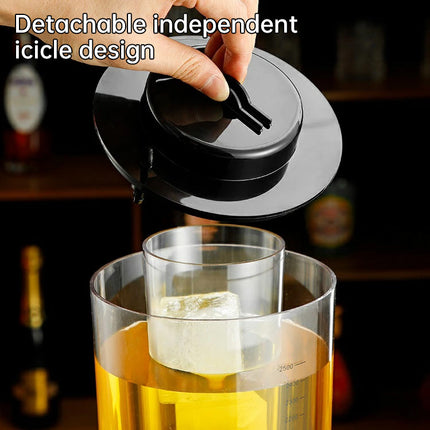 2.5L Beer Tower Beverage Dispenser Clear for Bar Party Home KTV Drink Serving