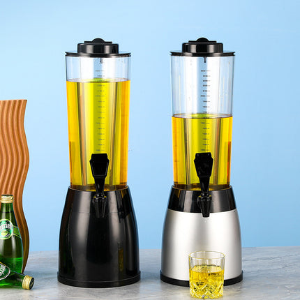 2.5L Beer Tower Beverage Dispenser Clear for Bar Party Home KTV Drink Serving