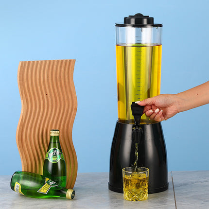2.5L Beer Tower Beverage Dispenser Clear for Bar Party Home KTV Drink Serving
