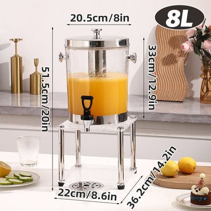 8L Beverage Dispenser Detachable Drink Dispenser for Party Outdoor