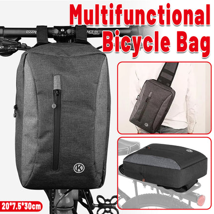 Large Capacity Velcro Design Cycling Bike Front Bag Waterproof Easy To Use
