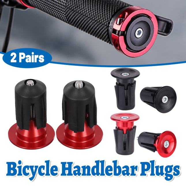 2Pairs Mountain Bike Handlebars Handlebar Covers Plugs Cycling Accessories Grips