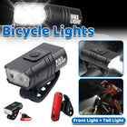 1000 Lumens Bike Aluminum Front Rear Light Set USB Charging Waterproof Sturdy
