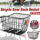 Bike Rear Basket Bicycle Back Schoolbag Holder Rear Mounted Bike Storage Carrier