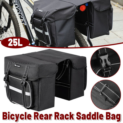 Mountain Bike Rear Rack Bag Large Capacity Bicycle Saddle Pack Waterproof Use