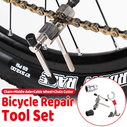 Bike Repair Tool Kit 4PCS Chain Breaker Flywheel Bottom Bracket Remover Cycling