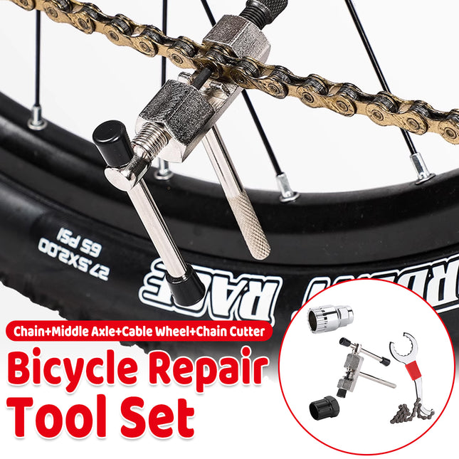 Bike Repair Tool Kit 4PCS Chain Breaker Flywheel Bottom Bracket Remover Cycling