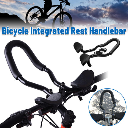 Aluminum Alloy TT Handlebar Integrated Rest Bar for Mountain Road Bike Cycling