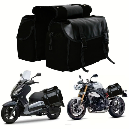 Bike Bag Motorbike Touring Saddle Bag Durable Canvas Bike Bicycle Rear Seat Bag