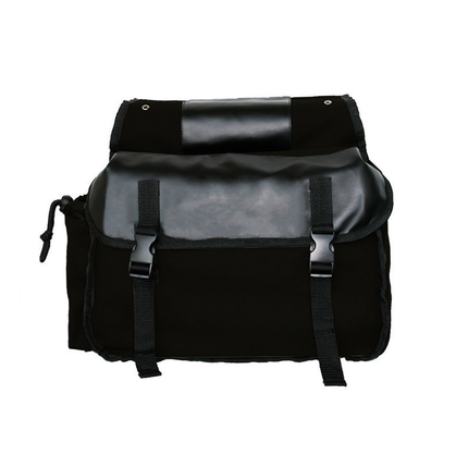 Bike Bag Motorbike Touring Saddle Bag Durable Canvas Bike Bicycle Rear Seat Bag