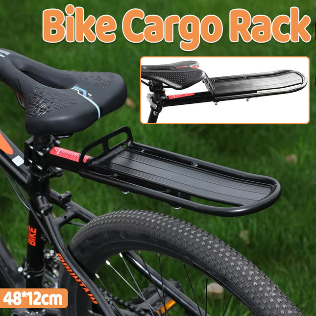 Mountain Bike Rear Rack Cargo Carrier Seat Post Pannier Holder for Bicycle Use