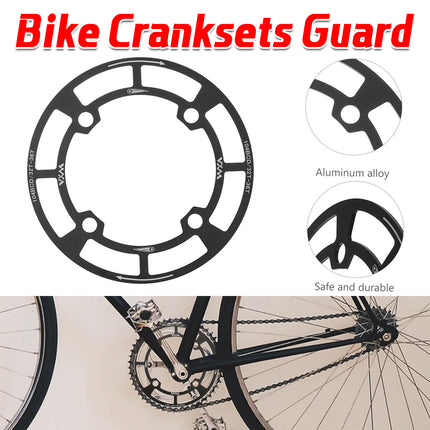 Round Bicycle Gear Disc Cover Single Speed Wheel Protection Shield for Bike Use