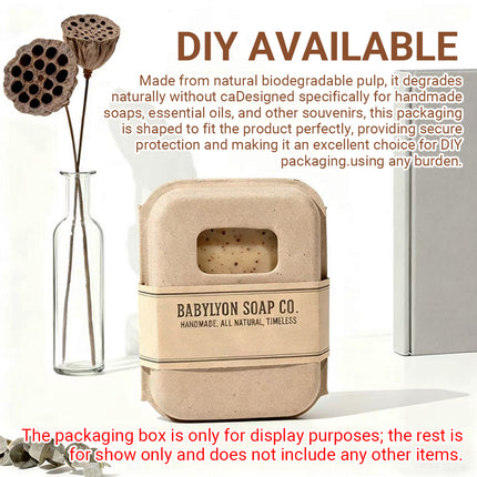 10PCS Handmade Soap Packaging Box Set DIY Available Natural Pulp