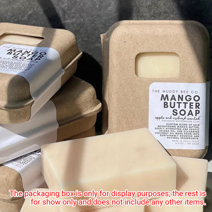 10PCS Handmade Soap Packaging Box Set DIY Available Natural Pulp