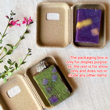 10PCS Handmade Soap Packaging Box Set DIY Available Natural Pulp