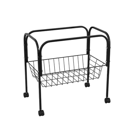 Cage Mobile Storage Rack with Wheels for Birds Small Animal Cages Stable Durable