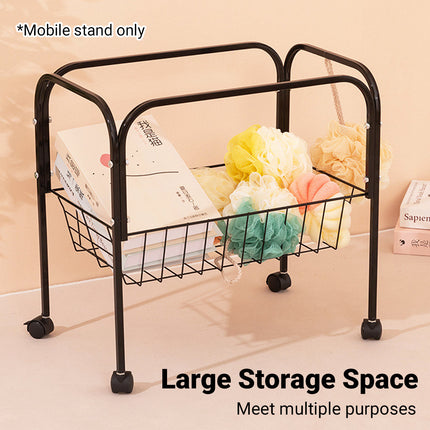 Cage Mobile Storage Rack with Wheels for Birds Small Animal Cages Stable Durable