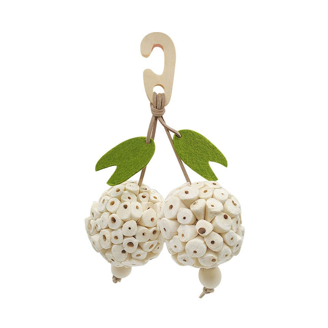 Parrot Chewing Ball Boredom Toy For Pet Bird Cage Playtime Mental Stimulation