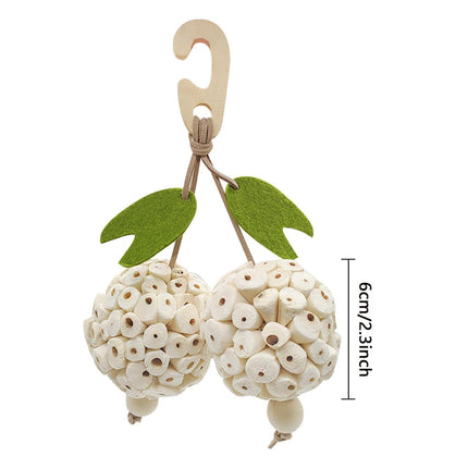Parrot Chewing Ball Boredom Toy For Pet Bird Cage Playtime Mental Stimulation