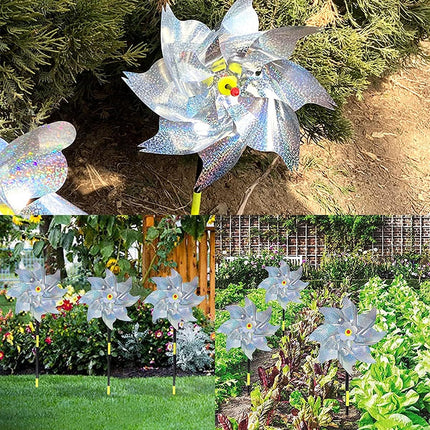 10PCS Bird-Driving Windmill Laser Device for Balcony Garden Farmland Bird Proof