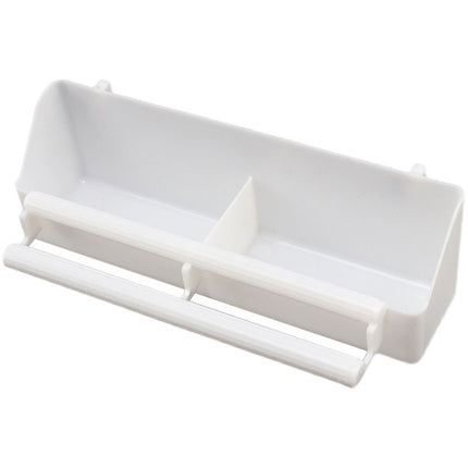 Bird Food Feeder Trough Box Water Bowl Container Cage Accessories Easy Install