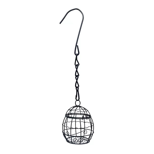 Outdoor Hanging Bird Feeder Cage Suspended Bird Feeding Device Garden Yard Decor