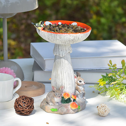 Resin Garden Decoration Animal Bird Feeder Amazon Bestseller Yard Ornament Decor