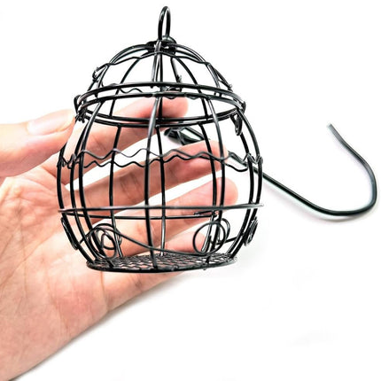 Outdoor Hanging Bird Feeder Cage Suspended Bird Feeding Device Garden Yard Decor