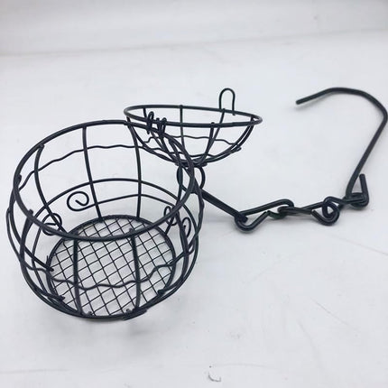 Outdoor Hanging Bird Feeder Cage Suspended Bird Feeding Device Garden Yard Decor