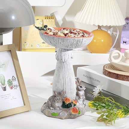 Resin Garden Decoration Animal Bird Feeder Amazon Bestseller Yard Ornament Decor