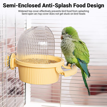 Bird Feeder Set Food Jars Cups Parrot Food Boxes Water Dispenser Troughs Cage