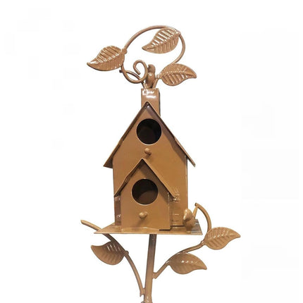 Birdhouse Garden Stakes Outdoor Yard Ornaments for Lawn and Garden Decoration