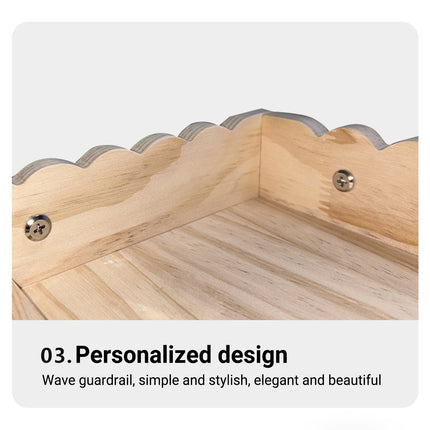 Parrot Wooden Climbing Ladder Platform Bed Stand Toy Bird Cage Resting Training