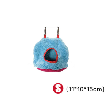 Plush Hanging Bird Nest Bed Cage Hammock for Parrots and Small Birds