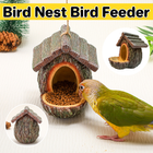 Bird Nest Bird Feeder Outdoor Garden Resin for Birds Backyard Patio Decor