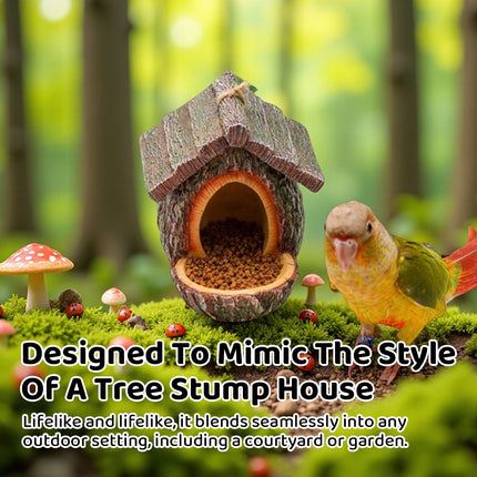 Bird Nest Bird Feeder Outdoor Garden Resin for Birds Backyard Patio Decor