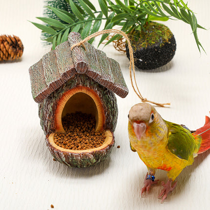 Bird Nest Bird Feeder Outdoor Garden Resin for Birds Backyard Patio Decor