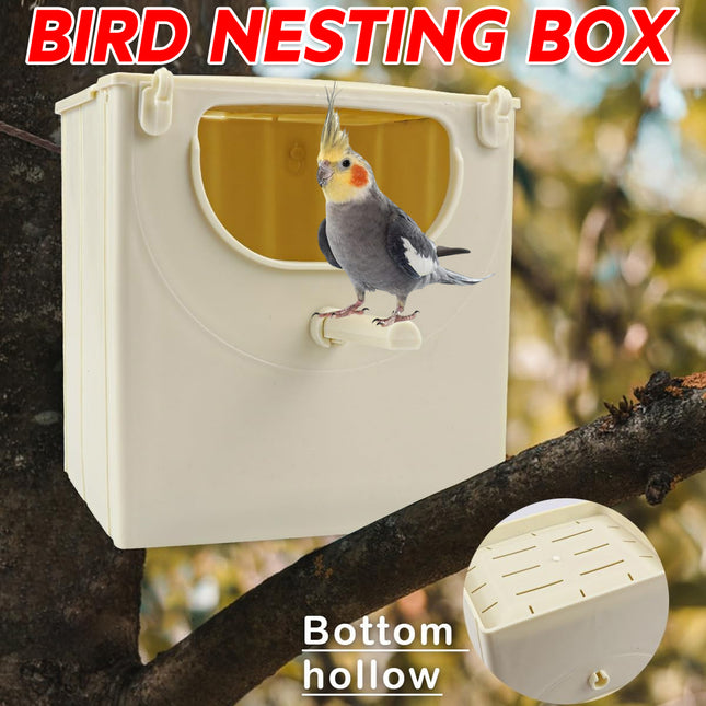 Hanging Bird Nest Box Weatherproof For Wild Bird Breeding Nesting House Shelter